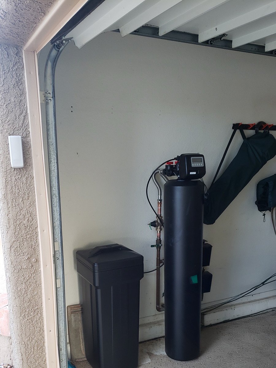 Water Softener in Garage